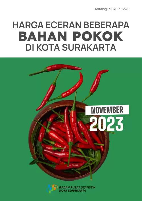 Retail Prices of Some Basic Materials in Surakarta Municipality November 2023