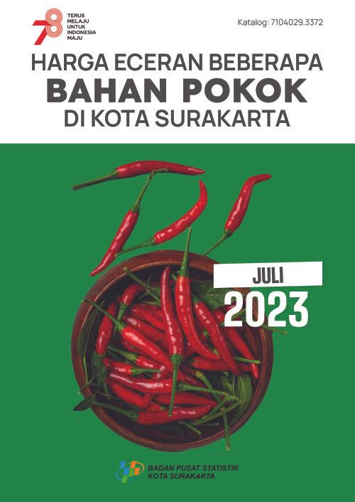 Harga Eceran Beberapa Bahan Pokok di Kota Surakarta Juli 2023